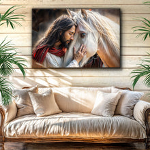 Load image into Gallery viewer, Jesus And Horse Faith Wall Art