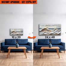 Load image into Gallery viewer, Upgrade Your 20x10 Inches 'Ocean Waves Wall Art' Canvas To 48x24 Inches