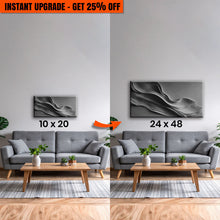 Load image into Gallery viewer, Upgrade Your 20x10 Inches 'Black Minimalist Wall Art' Canvas To 48x24 Inches