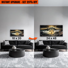 Load image into Gallery viewer, Upgrade Your 20x10 Inches 'Burning Bush - Faith Wall Art II' Canvas To 48x24 Inches