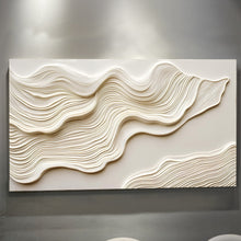 Load image into Gallery viewer, Ivory Impasto Abstract Wall Art