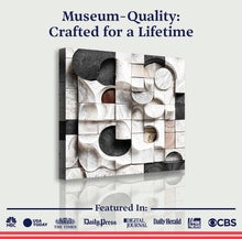 Load image into Gallery viewer, Abstract Black &amp; White Wall Sculpture Wall Art