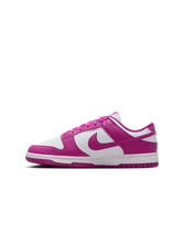 Load image into Gallery viewer, Nike Women’s Dunk Low - White/Hot Fuchsia