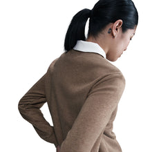 Load image into Gallery viewer, Nike Women's Sportswear Club Fleece Crewneck - Mink Brown