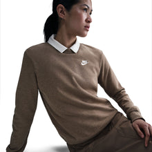 Load image into Gallery viewer, Nike Women's Sportswear Club Fleece Crewneck - Mink Brown