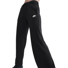 Load image into Gallery viewer, Nike Women's Mid-Rise Wide-Leg Sweatpants - Black