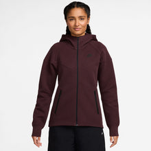 Load image into Gallery viewer, Nike Womens Sportswear Tech Fleece Windrunner  Hoodie- Burgundy Crush