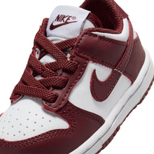 Load image into Gallery viewer, Nike (TD) Dunk Low - White/Redwood