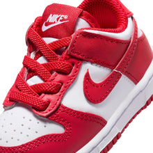 Load image into Gallery viewer, Nike (TD) Dunk Low - White/University Red