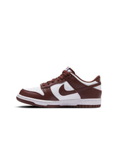 Load image into Gallery viewer, Nike Big Kids Dunk Low - White/Redwood