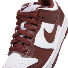 Load image into Gallery viewer, Nike Big Kids Dunk Low - White/Redwood