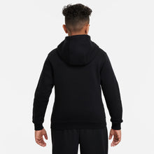 Load image into Gallery viewer, Nike Big Kids Sportswear Club Hoodie - Fleece Black/White