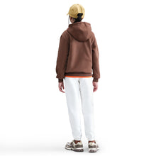 Load image into Gallery viewer, Nike Big Kids Fleece Pullover Hoodie - Fauna Brown/White