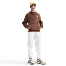Load image into Gallery viewer, Nike Big Kids Fleece Pullover Hoodie - Fauna Brown/White