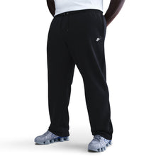 Load image into Gallery viewer, Nike Mens Club Open-Hem Sweatpants - Black