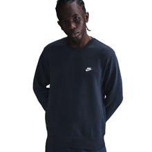 Load image into Gallery viewer, Nike Mens Club Fleece Crewneck - Obsidian