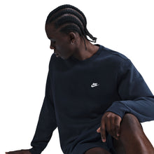 Load image into Gallery viewer, Nike Mens Club Fleece Crewneck - Obsidian