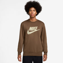 Load image into Gallery viewer, Nike Mens Club Crewneck - Mosswood Brown