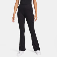 Load image into Gallery viewer, Nike Womens Sportswear Chill Knit Flared Leggings - Black