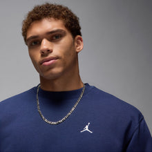 Load image into Gallery viewer, Air Jordan Brooklyn Fleece Crewneck - Midnight Navy/White