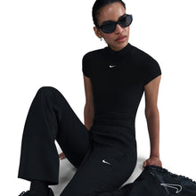 Load image into Gallery viewer, Nike Womens Mid Rise Slim Knit Trousers - Black