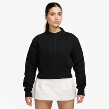 Load image into Gallery viewer, Nike Womens Sportswear Tech Cropped Top - Black