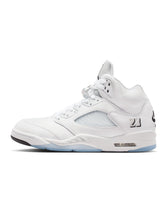 Load image into Gallery viewer, Air Jordan Mens 5 Retro - White Metallic