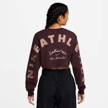 Load image into Gallery viewer, Nike Womens Oversized Long Sleeve - Burgundy Crush