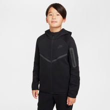 Load image into Gallery viewer, Nike Big Kids Tech Fleece Hoodie - Black