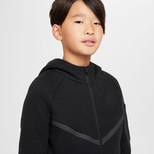 Load image into Gallery viewer, Nike Big Kids Tech Fleece Hoodie - Black