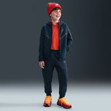 Load image into Gallery viewer, Nike Big Kids Sportswear Tech Fleece Hoodie - Obsidian