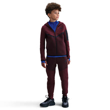 Load image into Gallery viewer, Nike Big Kids Sportswear Tech Fleece Hoodie - Burgundy Crush