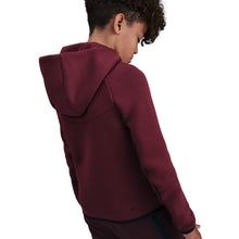 Load image into Gallery viewer, Nike Big Kids Sportswear Tech Fleece Hoodie - Burgundy Crush
