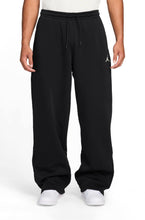Load image into Gallery viewer, Air Jordan Mens Oversized Open-Hem Sweatpants -  Black