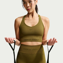 Load image into Gallery viewer, Nike Womens Pro Seamless Cropped Tank Top - Olive