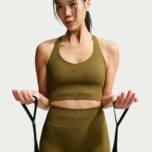 Load image into Gallery viewer, Nike Womens Pro Seamless Cropped Tank Top - Olive