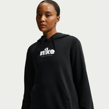 Load image into Gallery viewer, Nike Womens Fleece Graphic Pullover Hoodie - Black