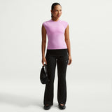 Nike Womens Chill Knit Tight Ribbed Pants - Black