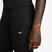 Load image into Gallery viewer, Nike Womens Chill Knit Tight Ribbed Pants - Black