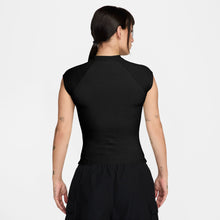 Load image into Gallery viewer, Nike Womens Sportswear Chill Knit Ribbed Top - Black