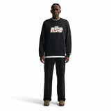 Nike Mens Sportswear Club French Terry Crewneck - Black/Sail