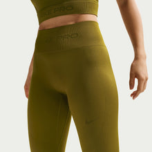 Load image into Gallery viewer, Nike Womens Pro Seamless High-Waisted Leggings - Olive Flak