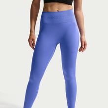 Load image into Gallery viewer, Nike Womens Pro Seamless High-Waisted Leggings - Blue