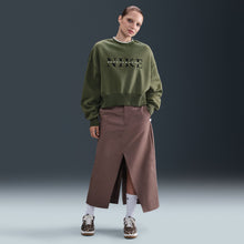 Load image into Gallery viewer, Nike Womens Phoenix Oversized Crewneck - Medium Olive
