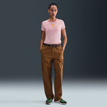 Load image into Gallery viewer, Nike Womens Sportswear Chill Cropped Knit Tee - Pink Glaze