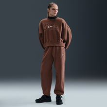 Load image into Gallery viewer, Nike Womens Sportswear Phoenix Fleece - Fauna Brown/Pale Ivory