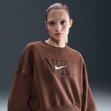 Load image into Gallery viewer, Nike Womens Sportswear Phoenix Fleece - Fauna Brown/Pale Ivory