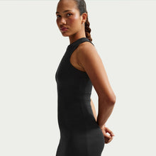 Load image into Gallery viewer, Nike Womens Chill Knit Tight Ribbed Tank Dress - Black
