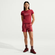 Load image into Gallery viewer, Nike Womens Cropped Tee - Crimson