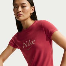 Load image into Gallery viewer, Nike Womens Cropped Tee - Crimson